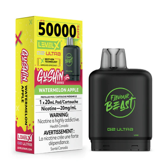 Level X G2 Ultra 50k Flavour Beast Pod - Gushin Watermelon Apple