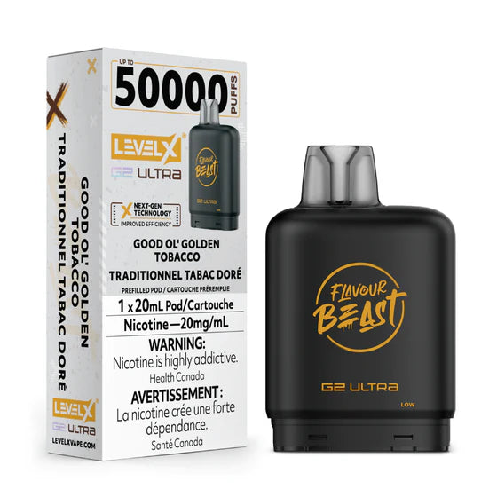 Level X Flavour Beast G2 Ultra - Good Ol' Golden Tobacco