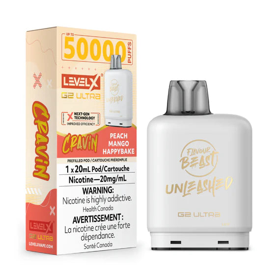Level X Unleashed G2 Ultra - Cravin' Peach Mango Happybake
