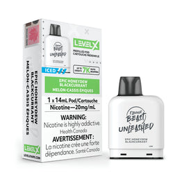 Level X Flavour Beast Unleashed Pod 14mL - Epic Honeydew Blackcurrant