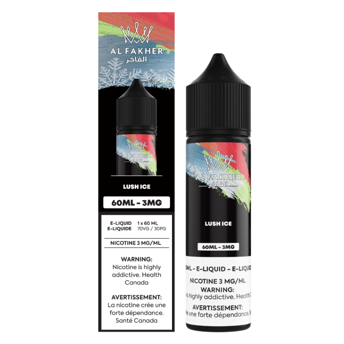 Lush Ice 3mg AL Fakher Freebase Juice 60mL
