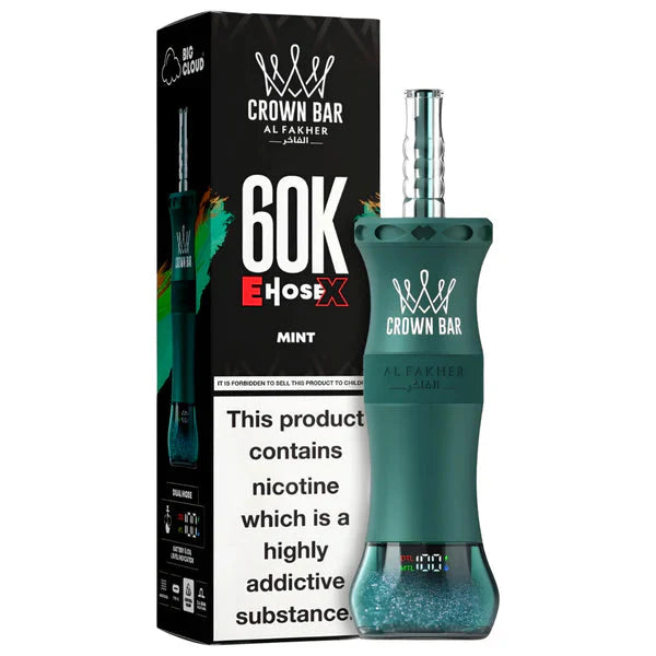 Mint - Al Fakher Crown Bar 60K EHOSE CloudX Disposable Vape