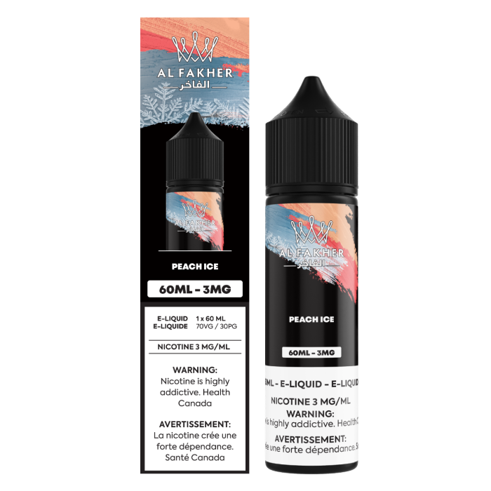 Peach Ice 3mg AL Fakher Freebase Juice 60mL