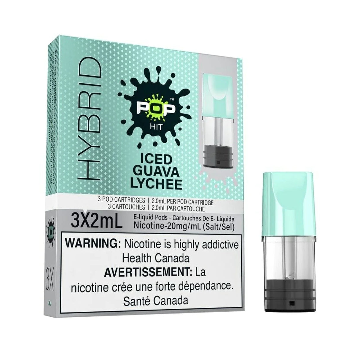 ICED GUAVA LYCHEE - POP HIT HYBRID PODS