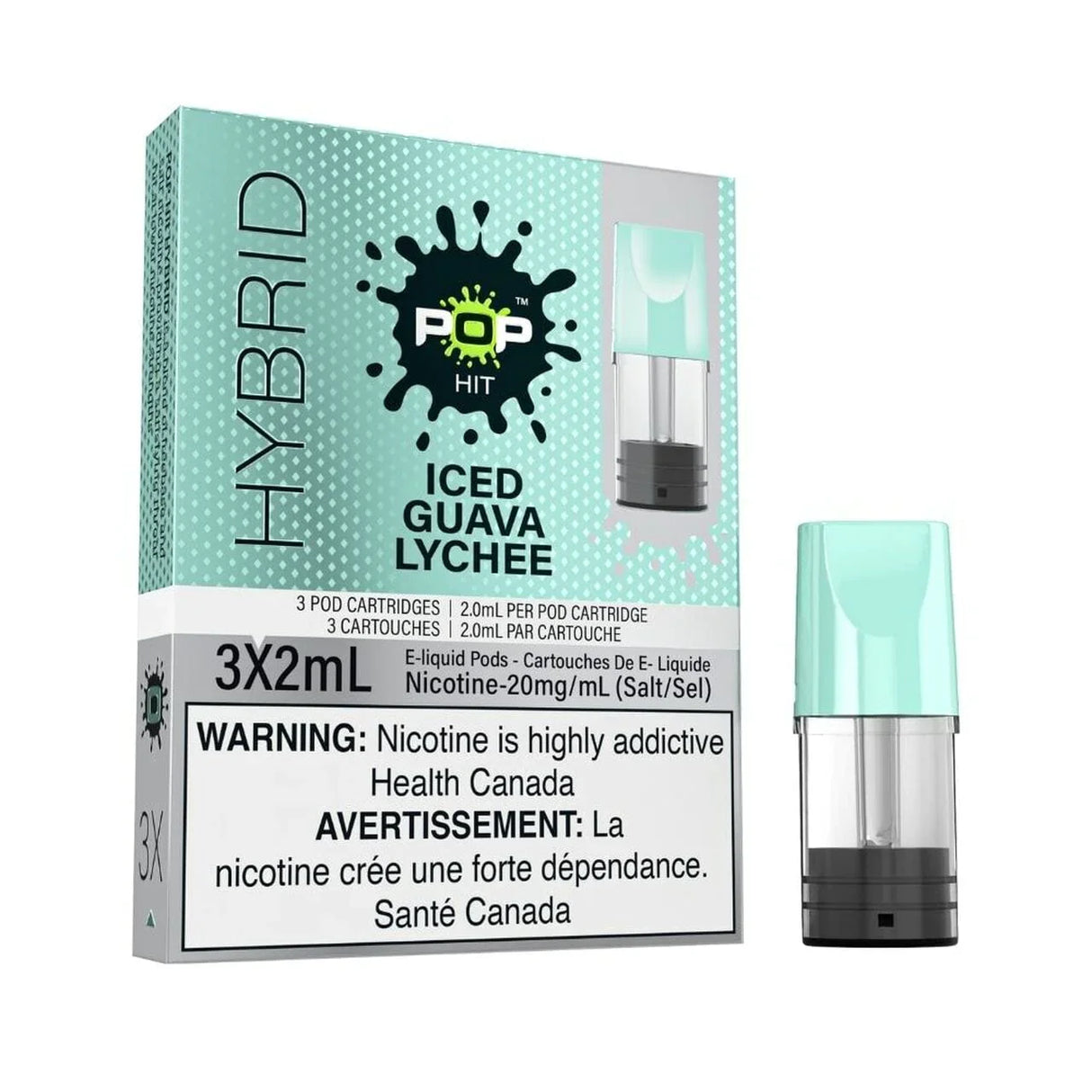 ICED GUAVA LYCHEE - POP HIT HYBRID PODS