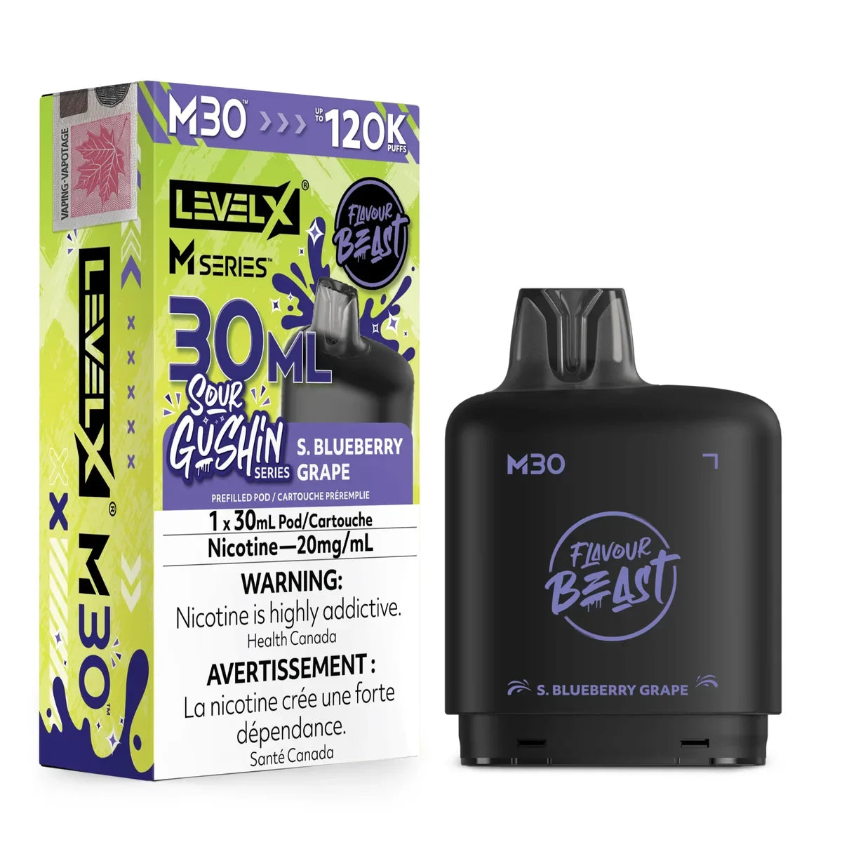 S. Blueberry Grape Level X M Series M30 Pod