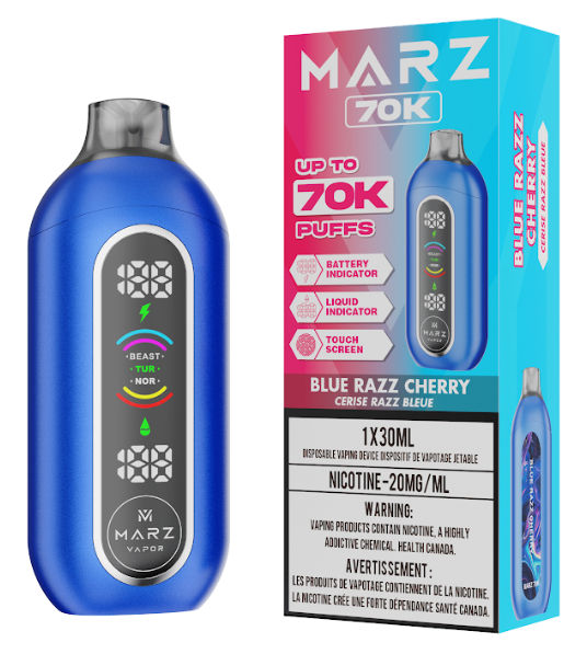 Blue Razz Cherry - Marz 70K Disposble Vape