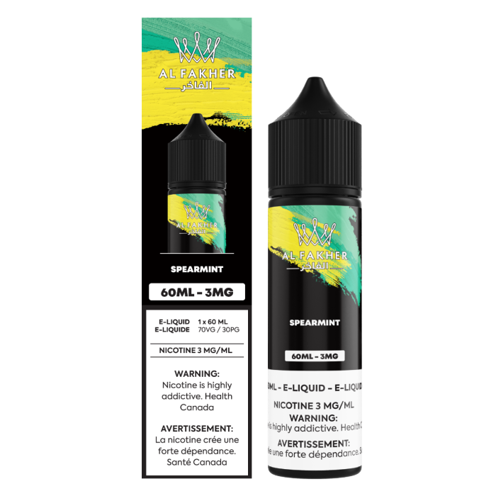 Spearmint 3mg AL Fakher Freebase Juice 60mL
