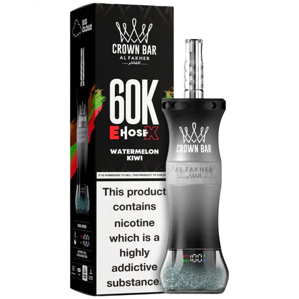 Watermelon Kiwi - Al Fakher Crown Bar 60K EHOSE CloudX Disposable Vape