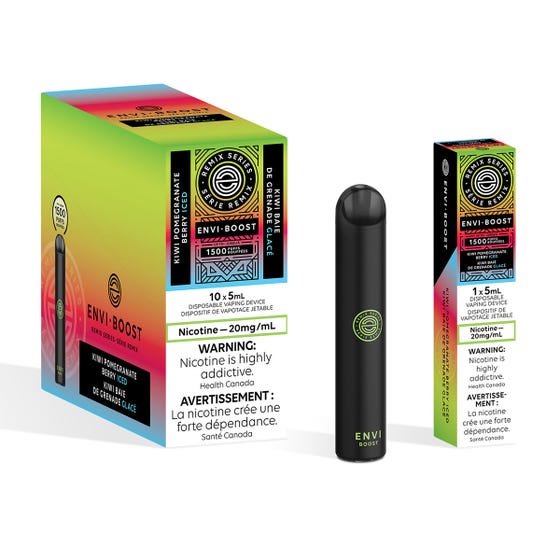 ENVI BOOST HIT DISPOSABLE - KIWI POMEGRANATE BERRY ICED