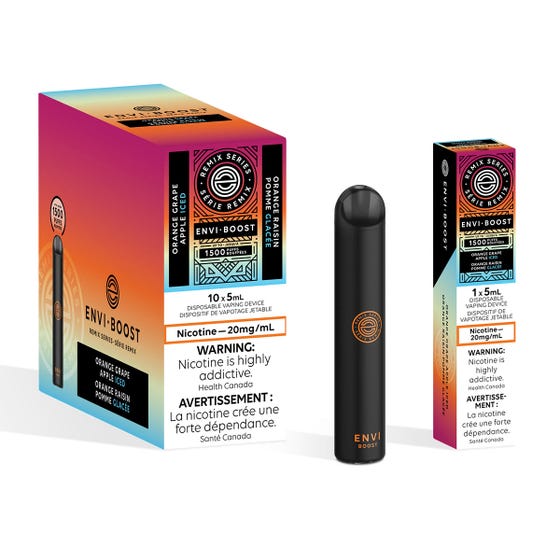 ENVI BOOST DISPOSABLE - ORANGE GRAPE APPLE ICED (Remix Series)
