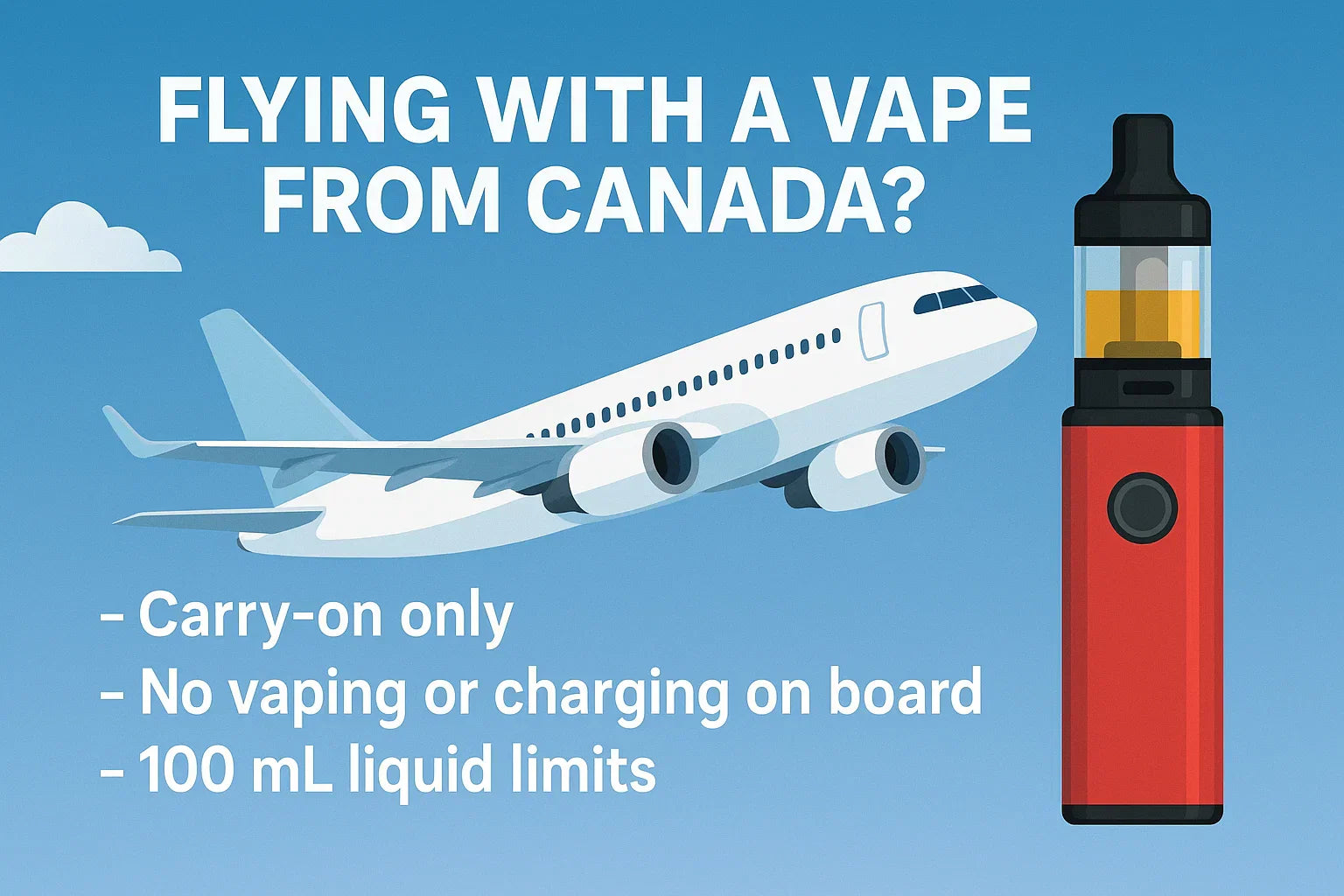 Can You Bring Disposable Vapes on an Airplane?