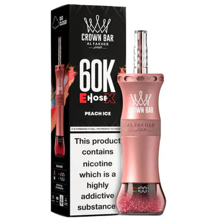 Crown Bar Al Fakher 60K E-HoseX disposable vape with 60,000 puffs in Canada