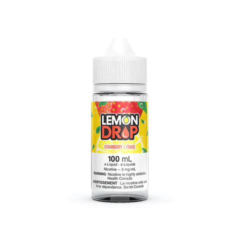 LEMON DROP 100ML Freebase Vape Juice bottle with sweet lemon candy flavour and citrus vape juice profile.