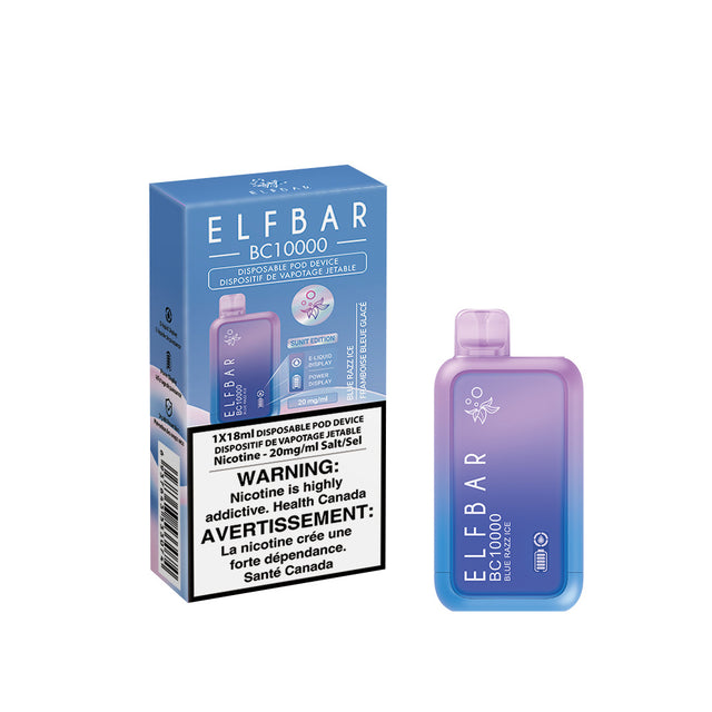 ELF BAR BC10000 Blue Razz Ice Disposable Vape - 10000 Puffs