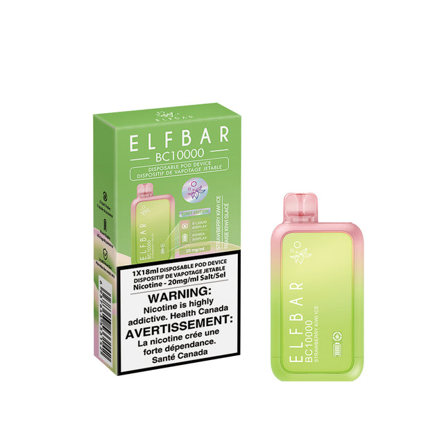 ELF BAR BC10000 Strawberry Kiwi Ice Disposable Vape - 10000 Puffs