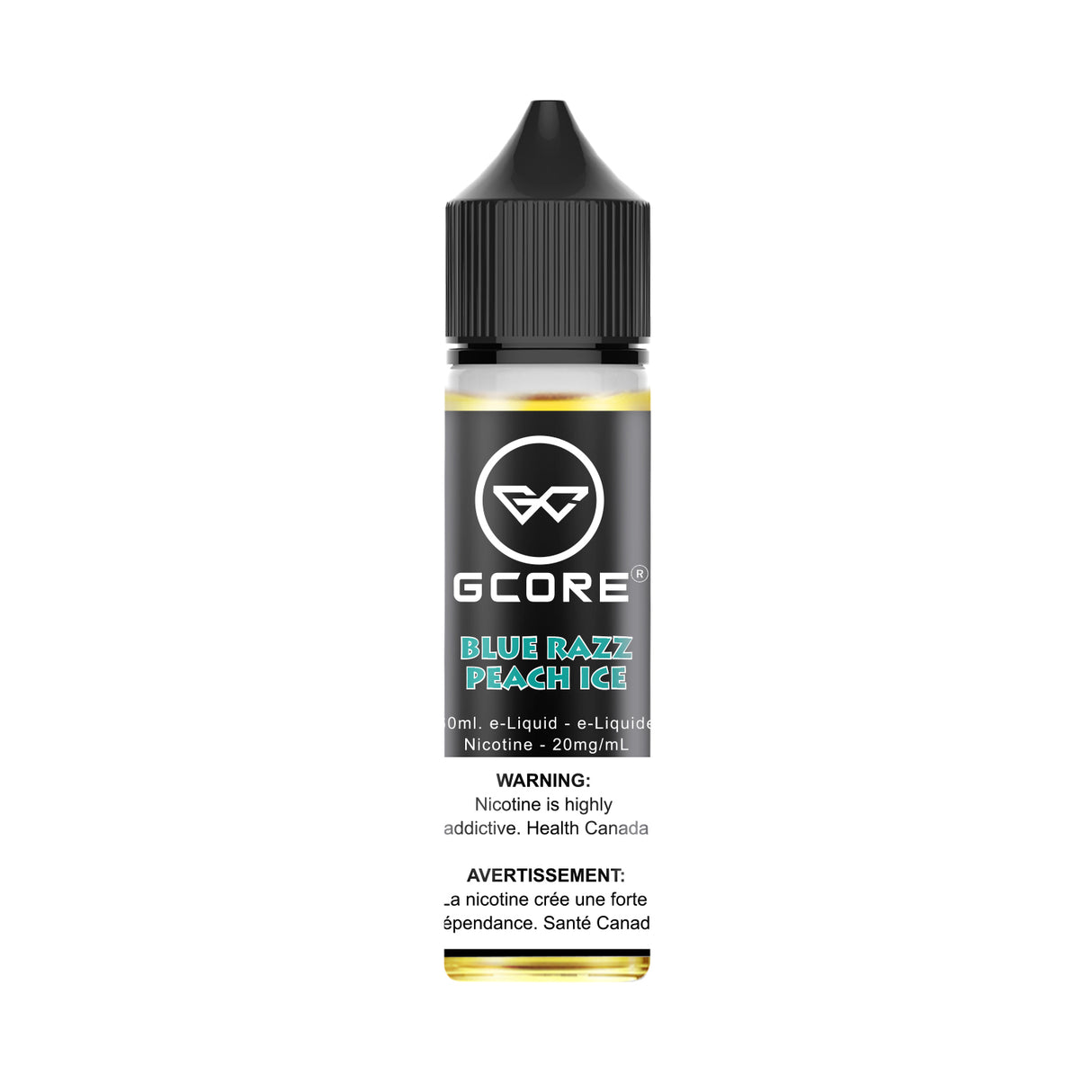 Blue Razz Peach Ice GCORE Vape Juice Nic Salt 60mL