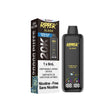 Bomb Blue Razz Ice Ripper SLEEK zero nicotine disposable vape with 20,000 puffs, 8mL 0mg e-liquid, dual mesh coil, and glossy glass finish – Quality Vapes Canada.