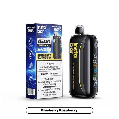 Blueberry Raspberry Insta Bar Mega Pro 160K 