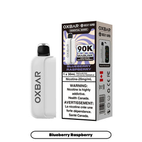 Rocky Vapor Oxbar Maglink Blueberry Raspberry Pod – 90,000 puffs – Essential Series