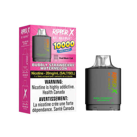 Bubbly Strawberry Watermelon Rufpuf Ripper X Pod 10000 Puffs