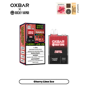 CHERRY LIME ICE by ROCKY VAPOR OXBAR MAZE PRO 10000 Puffs