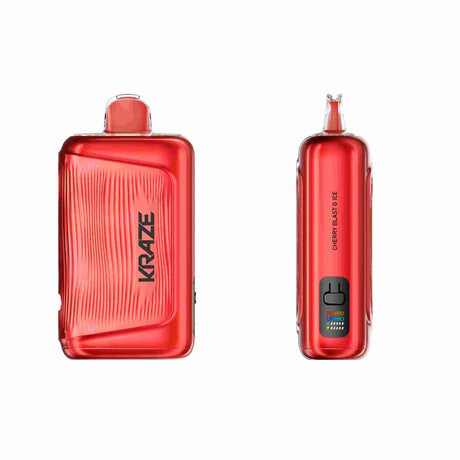 Cherry Blast G Ice Kraze Giga 150K Disposable Vape 40mL with sour cherry flavour, icy finish and adjustable airflow