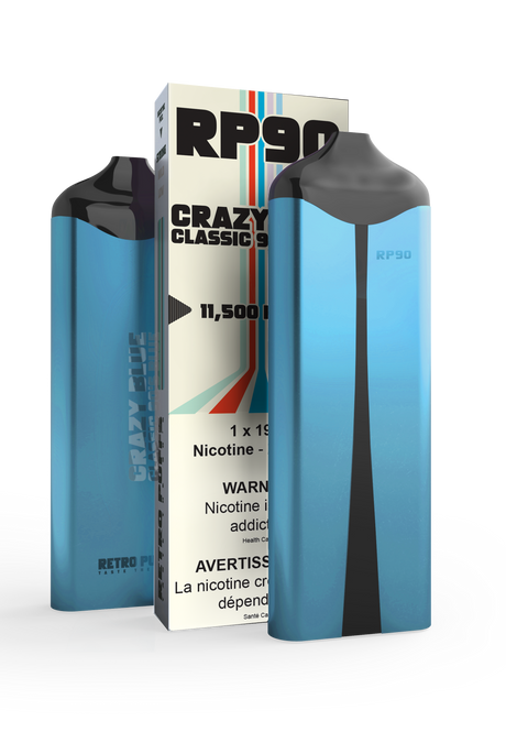 Boosted RP90 Disposable Vape - Crazy Blue, 11,500 Puffs