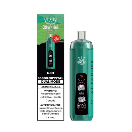 Mint - AL FAKHER Crystal Crown Bar Disposable Vape 10000