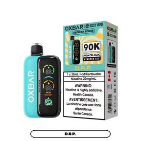 Oxbar x Rocky Vapor Maglink Disposable Vape D.R.P. flavour – 90,000 puffs