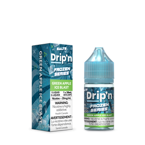 Drip'n by Envi Frozen Series - Green Apple Ice Nic Salt E-Liquid 30mL