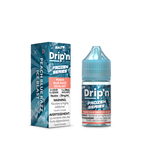 Drip'n by Envi Frozen Series - Peach Blue Razz Ice Nic Salt E-Liquid 30mL