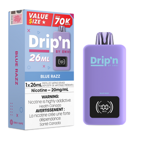 Blue Razz – Dripn By Envi 70k Disposable Vape 26ml 70000 Puffs