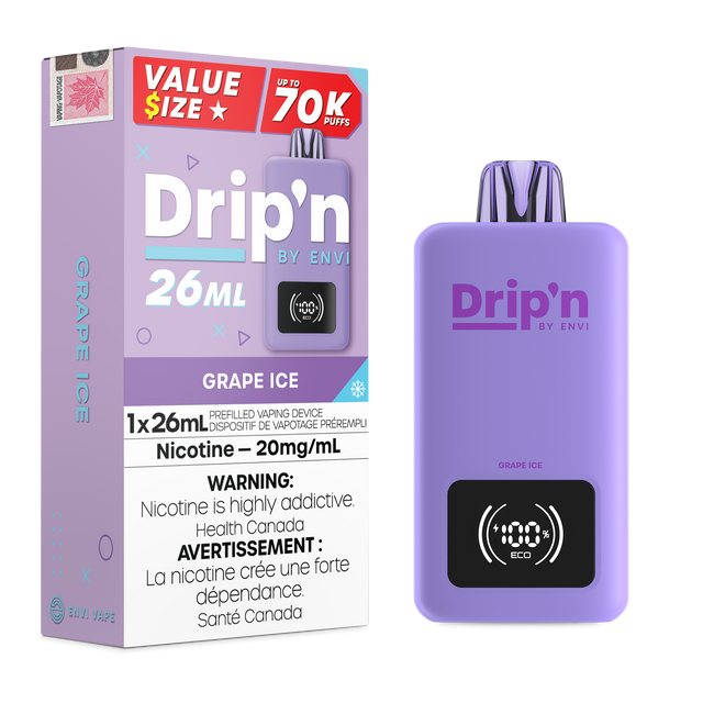 Grape Ice - Dripn by Envi 70k Disposable Vape