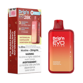 Watermelon Cantaloupe Honeydew Ice Drip'n EVO Series 28K Disposable Vape