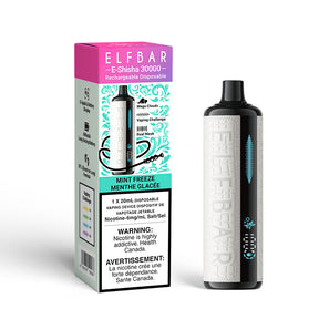 MINT FREEZE - ELFBAR E Shisha 30000 Rechargeable Disposable Vape