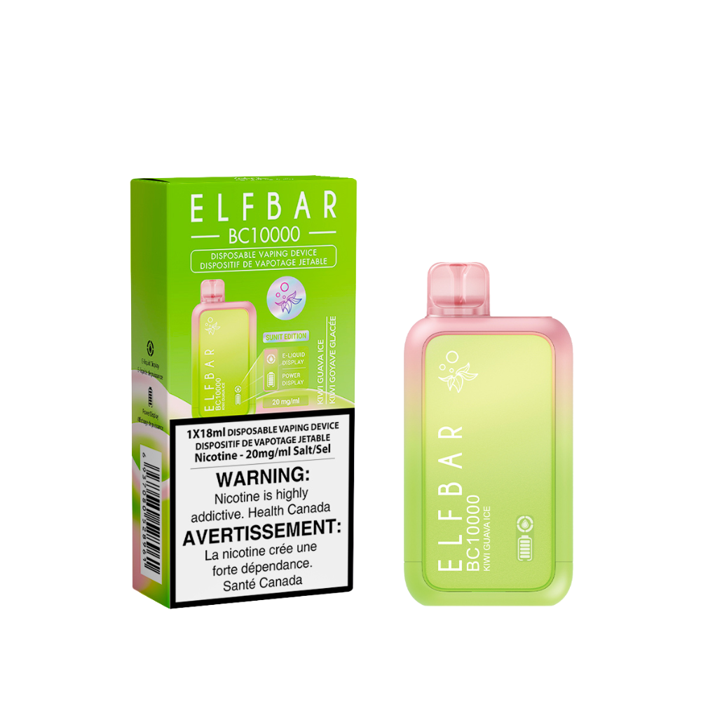 ELF BAR BC10000 Kiwi Guava Ice Disposable Vape - 10000 Puffs