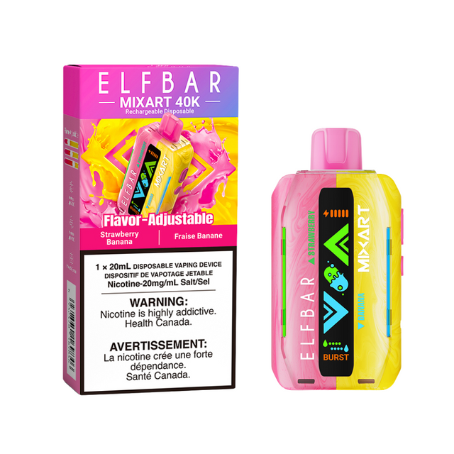 Strawberry Banana – ElfBar MixArt 40K Disposable Vape 