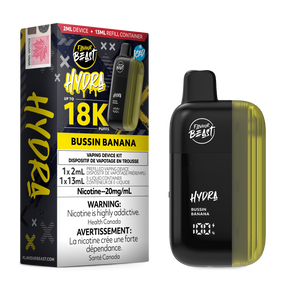  HYDRA by Flavour Beast Bussin' Banana Disposable Vape with Creamy Banana Flavor 18k