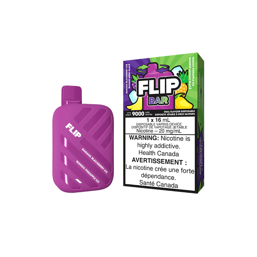 Flip Bar Disposable Vape - Banana Blackberry Ice and Mango Pineapple Ice