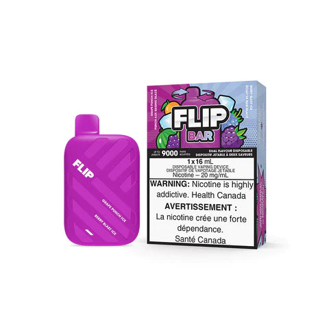 Flip Bar Disposable Vape - Grape Punch Ice and Berry Blast Ice