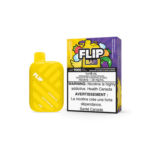 Flip Bar Disposable Vape - Razz Nana Ice and Grape Punch Ice