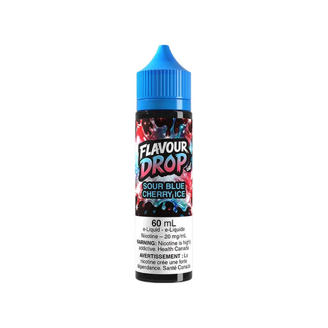 Sour Blue Cherry Ice Flavour Drop 60mL Nic Salt e-liquid with sour blue cherry ice flavour