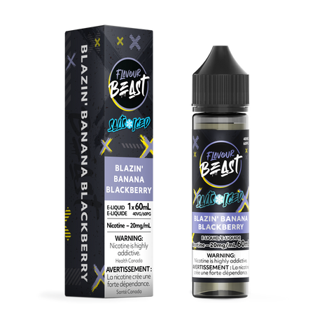 Blazin Banana Blackberry Iced - Flavour Beast Vape Juice E-Liquid Nic Salt 60ml