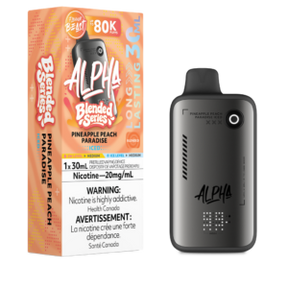 Pineapple Peach Paradise Iced Flavour Beast Alpha 80K Disposable Vape with pineapple peach flavour