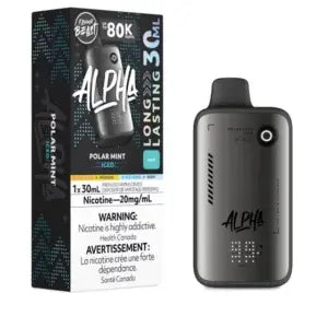 Polar Mint Iced Flavour Beast Alpha 80K Disposable Vape with icy mint flavour