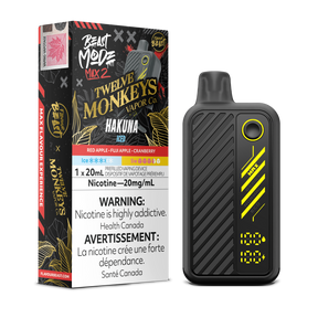 Flavour Beast Beastmode Max 2 x Twelve Monkeys – Hakuna Iced, 20mg/mL, 20mL e-liquid.
