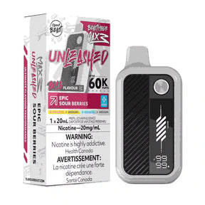 Epic Sour Berries Flavour Beast Mode Max 3 60,000 puff disposable vape