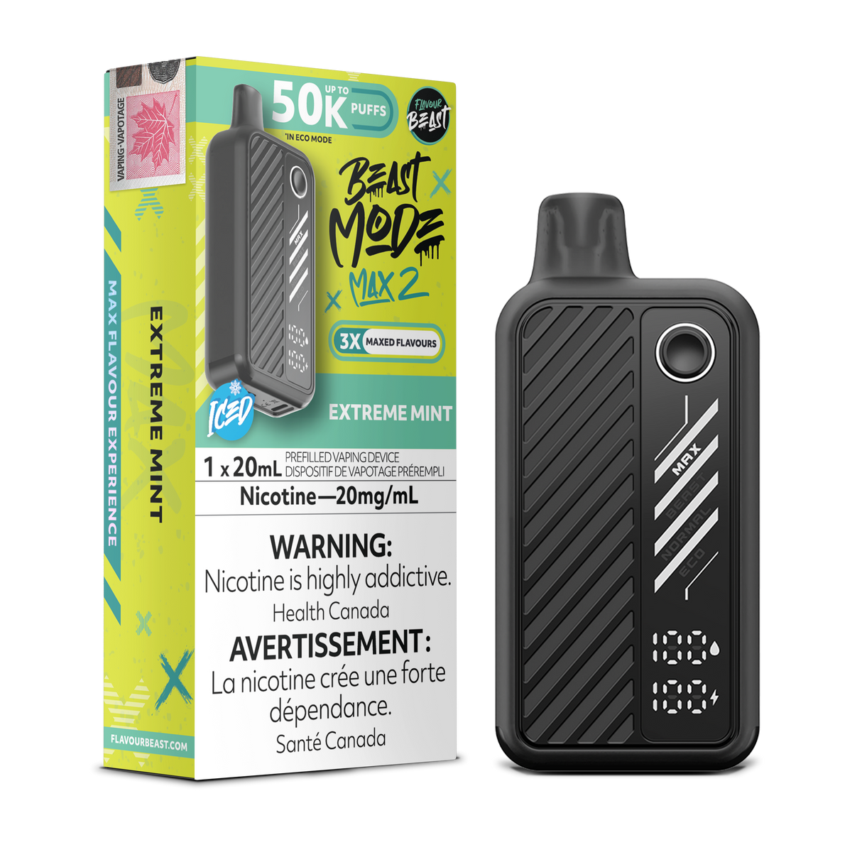 Extreme Mint - Flavour Beast BeastMode Max 2 50K Disposable Vape