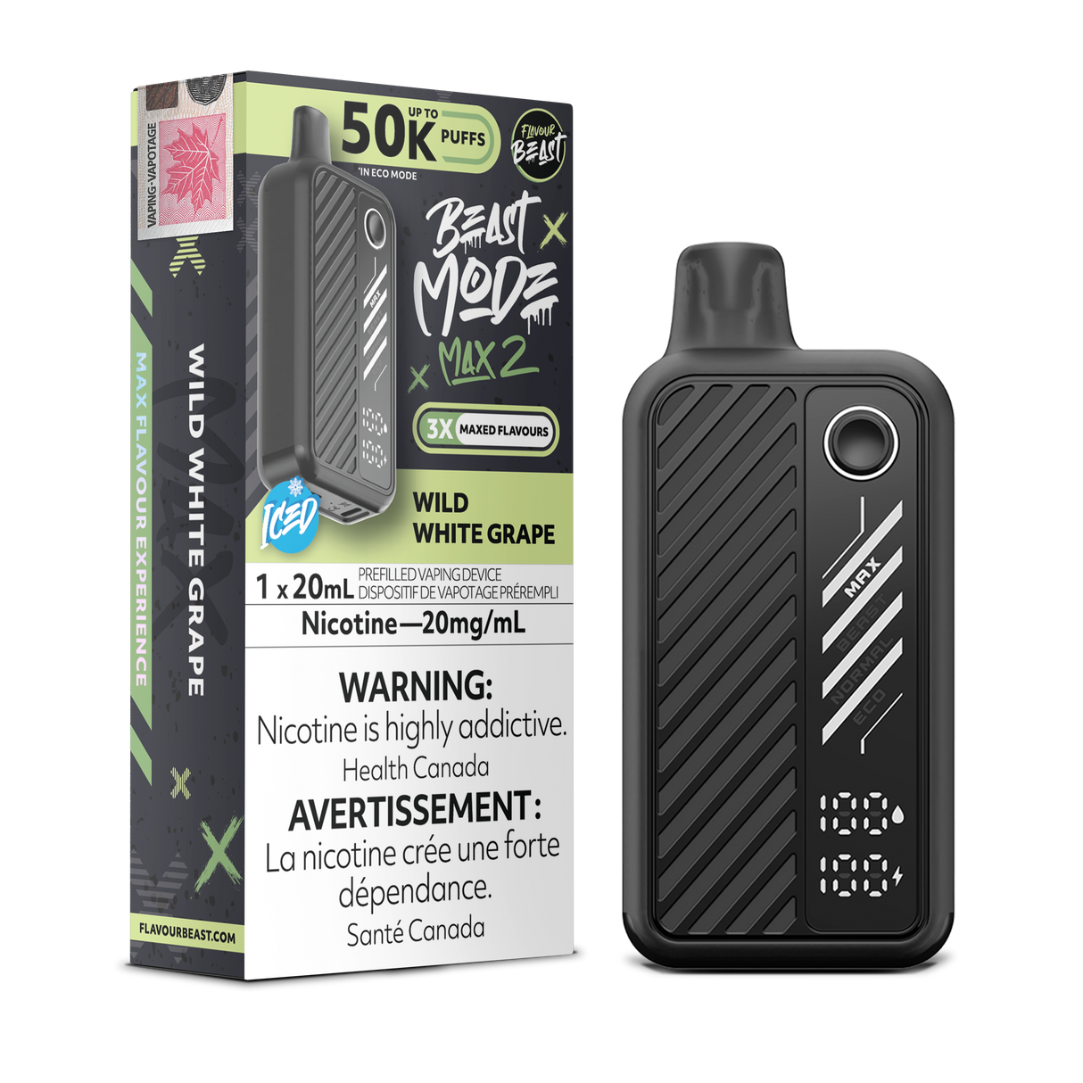 Wild White Grape - Flavour Beast BeastMode Max 2 50K Disposable Vape
